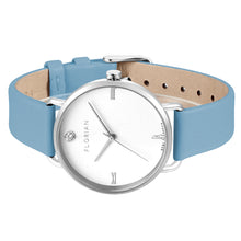 Load image into Gallery viewer, Pure Diamond Angel Blue and Silver Watch | 36mm