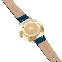 Load image into Gallery viewer, Pure Diamond Teal Blue and Champagne Gold Watch | 36mm