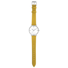 Load image into Gallery viewer, Pure Diamond Mustard Beige and Silver Watch | 36mm