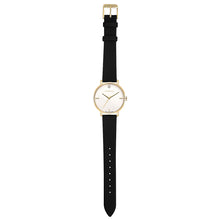 Load image into Gallery viewer, Pure Diamond Midnight Black and Champagne Gold Watch | 36mm