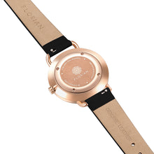 Load image into Gallery viewer, Pure Diamond Midnight Black and Rose Gold Watch | 36mm