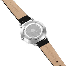 Load image into Gallery viewer, Pure Diamond Midnight Black and Silver Watch | 36mm