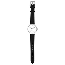 Load image into Gallery viewer, Pure Diamond Midnight Black and Silver Watch | 36mm