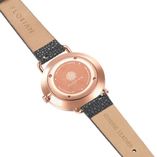 Load image into Gallery viewer, Pure Diamond Charcoal Grey and Rose Gold Watch | 36mm