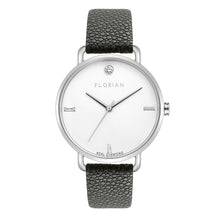 Load image into Gallery viewer, Pure Diamond Charcoal Grey and Silver Watch | 36mm