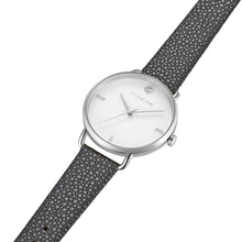 Load image into Gallery viewer, Pure Diamond Charcoal Grey and Silver Watch | 36mm