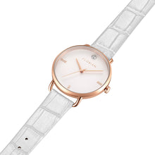 Load image into Gallery viewer, Pure Diamond Pearl White and Rose Gold Watch | 36mm