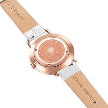 Load image into Gallery viewer, Pure Diamond Pearl White and Rose Gold Watch | 36mm