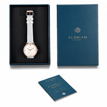 Load image into Gallery viewer, Pure Diamond Pearl White and Rose Gold Watch | 36mm