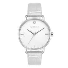 Load image into Gallery viewer, Pure Diamond Pearl White and Silver Watch | 36mm