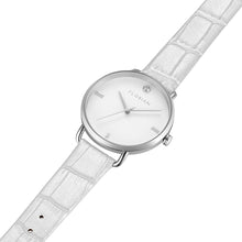 Load image into Gallery viewer, Pure Diamond Pearl White and Silver Watch | 36mm