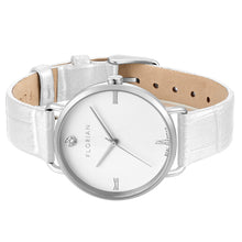 Load image into Gallery viewer, Pure Diamond Pearl White and Silver Watch | 36mm