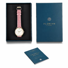 Load image into Gallery viewer, Pure Diamond Punchy Pink and Champagne Gold Watch | 36mm
