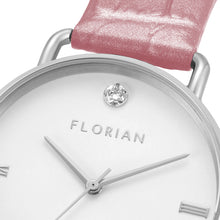 Load image into Gallery viewer, Pure Diamond Punchy Pink and Silver Watch | 36mm
