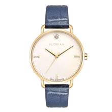 Load image into Gallery viewer, Pure Diamond Berry Blue and Champagne Gold Watch | 36mm