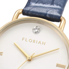 Load image into Gallery viewer, Pure Diamond Berry Blue and Champagne Gold Watch | 36mm