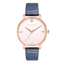Load image into Gallery viewer, Pure Diamond Berry Blue and Rose Gold Watch | 36mm