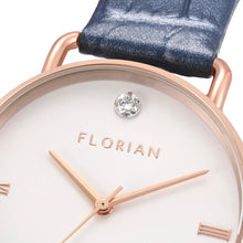 Load image into Gallery viewer, Pure Diamond Berry Blue and Rose Gold Watch | 36mm