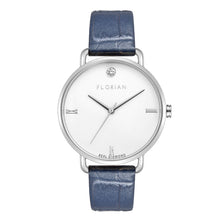 Load image into Gallery viewer, Pure Diamond Berry Blue and Silver Watch | 36mm