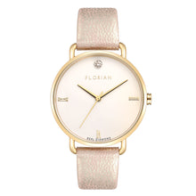 Load image into Gallery viewer, Pure Diamond Shinny Pinky and Champagne Gold Watch | 36mm