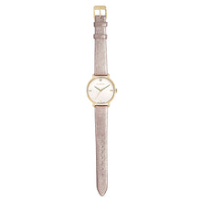 Load image into Gallery viewer, Pure Diamond Shinny Pinky and Champagne Gold Watch | 36mm