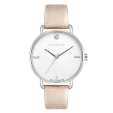 Load image into Gallery viewer, Pure Diamond Shinny Pinky and Silver Watch | 36mm