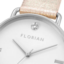 Load image into Gallery viewer, Pure Diamond Shinny Pinky and Silver Watch | 36mm