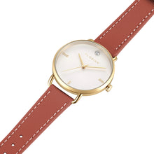 Load image into Gallery viewer, Pure Diamond Peachy Coral and Champagne Gold Watch | 36mm
