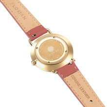 Load image into Gallery viewer, Pure Diamond Peachy Coral and Champagne Gold Watch | 36mm