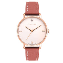 Load image into Gallery viewer, Pure Diamond Peachy Coral and Rose Gold Watch | 36mm
