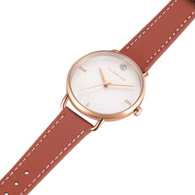 Load image into Gallery viewer, Pure Diamond Peachy Coral and Rose Gold Watch | 36mm