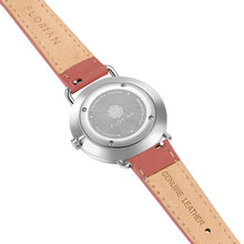 Load image into Gallery viewer, Pure Diamond Peachy Coral and Silver Watch | 36mm