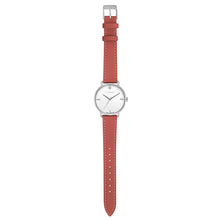 Load image into Gallery viewer, Pure Diamond Peachy Coral and Silver Watch | 36mm