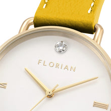 Load image into Gallery viewer, Pure Diamond Lemon Ambre and Champagne Gold Watch | 36mm