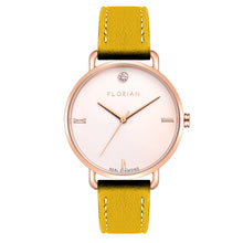 Load image into Gallery viewer, Pure Diamond Lemon Ambre and Rose Gold Watch | 36mm