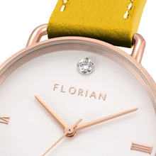 Load image into Gallery viewer, Pure Diamond Lemon Ambre and Rose Gold Watch | 36mm