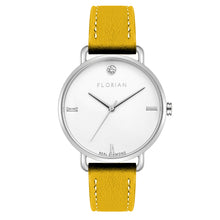 Load image into Gallery viewer, Pure Diamond Lemon Ambre and Silver Watch | 36mm