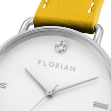 Load image into Gallery viewer, Pure Diamond Lemon Ambre and Silver Watch | 36mm