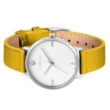 Load image into Gallery viewer, Pure Diamond Lemon Ambre and Silver Watch | 36mm