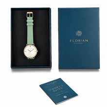 Load image into Gallery viewer, Pure Diamond Palm Green and Champagne Gold Watch | 36mm