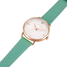 Load image into Gallery viewer, Pure Diamond Palm Green and Rose Gold Watch | 36mm