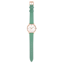 Load image into Gallery viewer, Pure Diamond Palm Green and Rose Gold Watch | 36mm