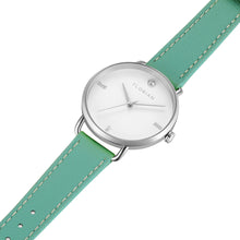 Load image into Gallery viewer, Pure Diamond Palm Green and Silver Watch | 36mm