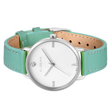 Load image into Gallery viewer, Pure Diamond Palm Green and Silver Watch | 36mm