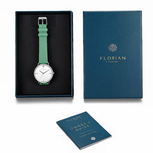Load image into Gallery viewer, Pure Diamond Palm Green and Silver Watch | 36mm