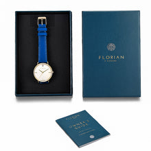 Load image into Gallery viewer, Pure Diamond Frenchy Blue and Champagne Gold Watch | 36mm