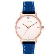 Load image into Gallery viewer, Pure Diamond Frenchy Blue and Rose Gold Watch | 36mm
