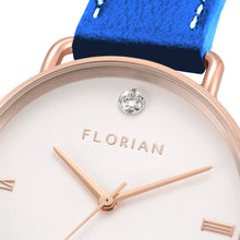 Load image into Gallery viewer, Pure Diamond Frenchy Blue and Rose Gold Watch | 36mm