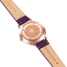 Load image into Gallery viewer, Pure Diamond Orchid Purple and Rose Gold Watch | 36mm