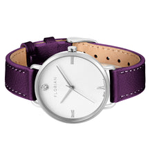 Load image into Gallery viewer, Pure Diamond Orchid Purple and Silver Watch | 36mm